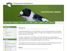 Tablet Screenshot of hungarianbirdwatching.com
